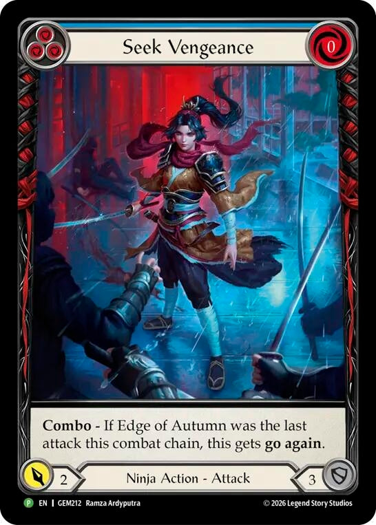 Image for Seek Vengeance [GEM Pack 6] (GEM) - Flesh and Blood TCG
