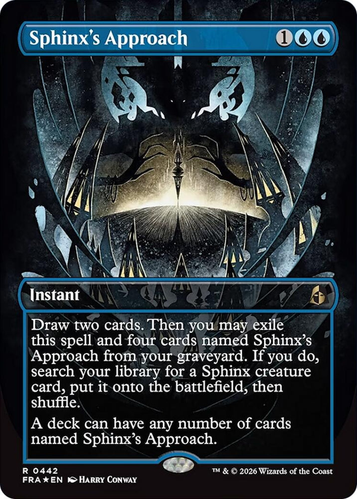 Image for Sphinx's Approach (Borderless) (442) [Reality Fracture] (FRA) - Magic: The Gathering