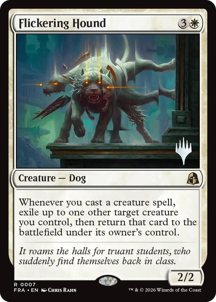 Image for Flickering Hound [Promo Pack: Reality Fracture] (PPFRA) - Magic: The Gathering