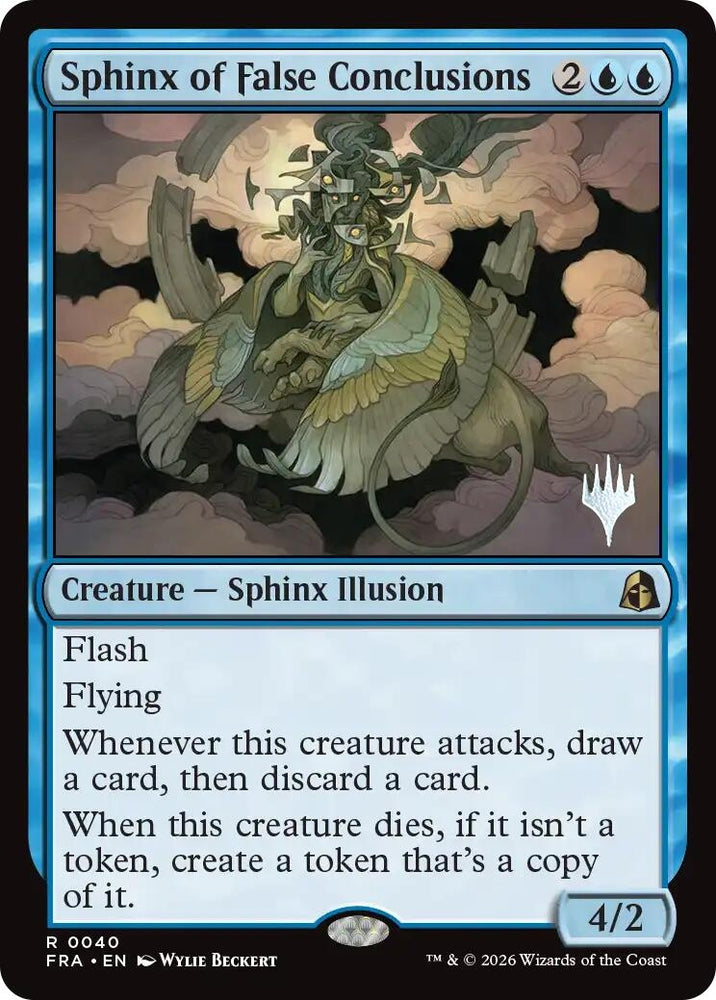Image for Sphinx of False Conclusions [Promo Pack: Reality Fracture] (PPFRA) - Magic: The Gathering