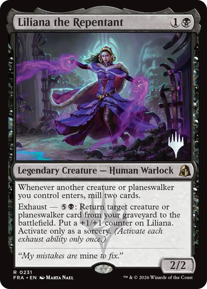 Image for Liliana the Repentant [Promo Pack: Reality Fracture] (PPFRA) - Magic: The Gathering
