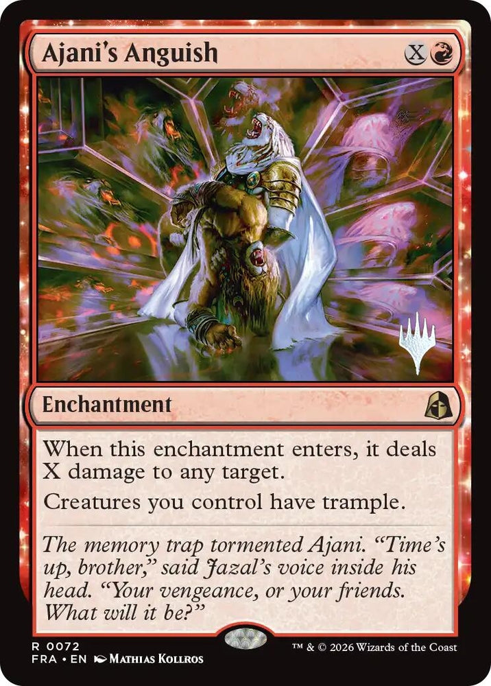Image for Ajani's Anguish [Promo Pack: Reality Fracture] (PPFRA) - Magic: The Gathering