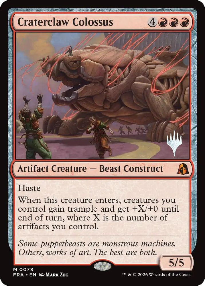 Image for Craterclaw Colossus [Promo Pack: Reality Fracture] (PPFRA) - Magic: The Gathering