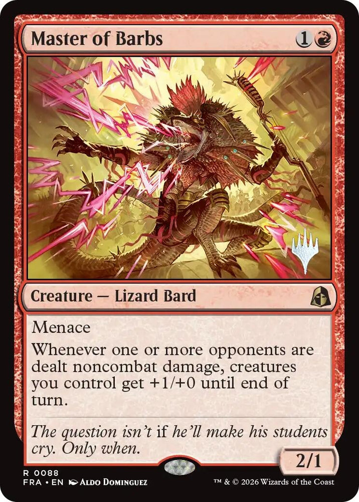 Image for Master of Barbs [Promo Pack: Reality Fracture] (PPFRA) - Magic: The Gathering
