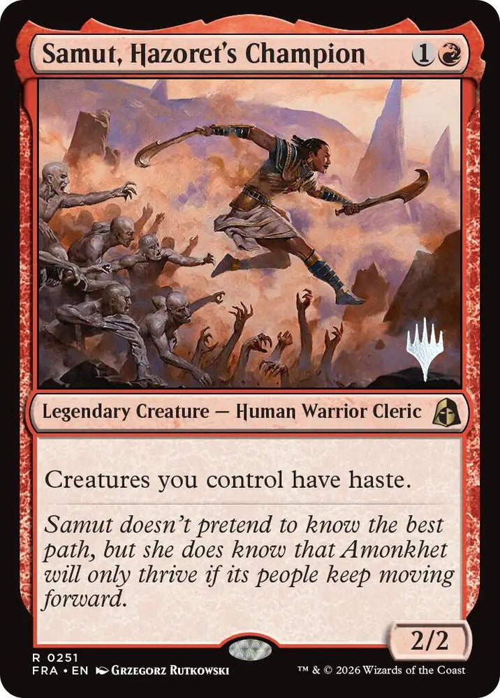 Image for Samut, Hazoret's Champion [Promo Pack: Reality Fracture] (PPFRA) - Magic: The Gathering