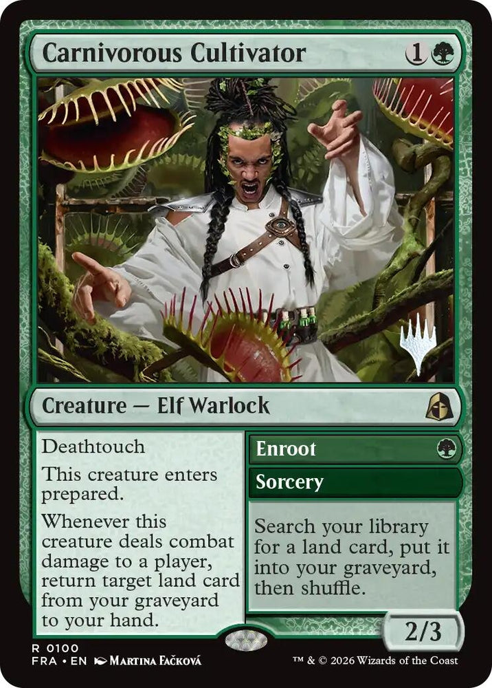 Image for Carnivorous Cultivator [Promo Pack: Reality Fracture] (PPFRA) - Magic: The Gathering