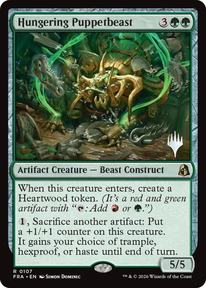 Image for Hungering Puppetbeast [Promo Pack: Reality Fracture] (PPFRA) - Magic: The Gathering