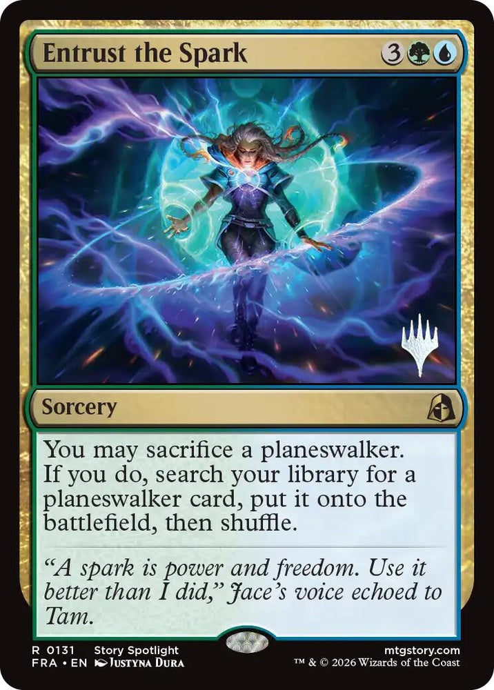 Image for Entrust the Spark [Promo Pack: Reality Fracture] (PPFRA) - Magic: The Gathering
