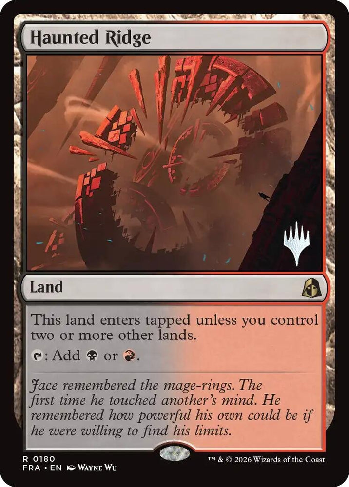 Image for Haunted Ridge [Promo Pack: Reality Fracture] (PPFRA) - Magic: The Gathering