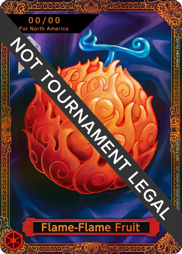 Image for Flame-Flame Fruit Trophy Card (Flame-Flame Fruit Coliseum) [One Piece Promotion Cards] (OP-PR) - One Piece Card Game