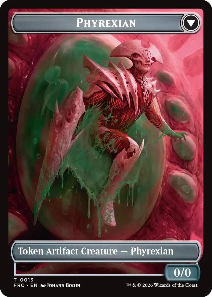 Image for Phyrexian // Incubator Double-Sided Token [Commander: Reality Fracture] (FRC) - Magic: The Gathering