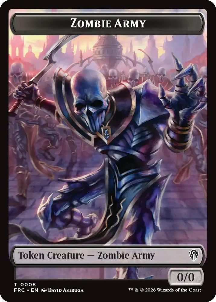 Image for Zombie Army // Goblin Double-Sided Token [Commander: Reality Fracture] (FRC) - Magic: The Gathering