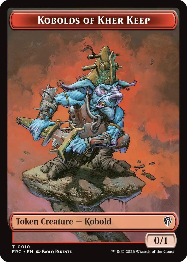 Image for Kobolds of Kher Keep // Phyrexian Mite Double-Sided Token [Commander: Reality Fracture] (FRC) - Magic: The Gathering