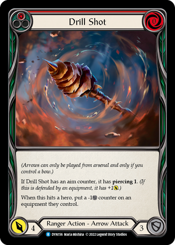 Drill Shot (Red) [DYN156] (Dynasty) Rainbow Foil