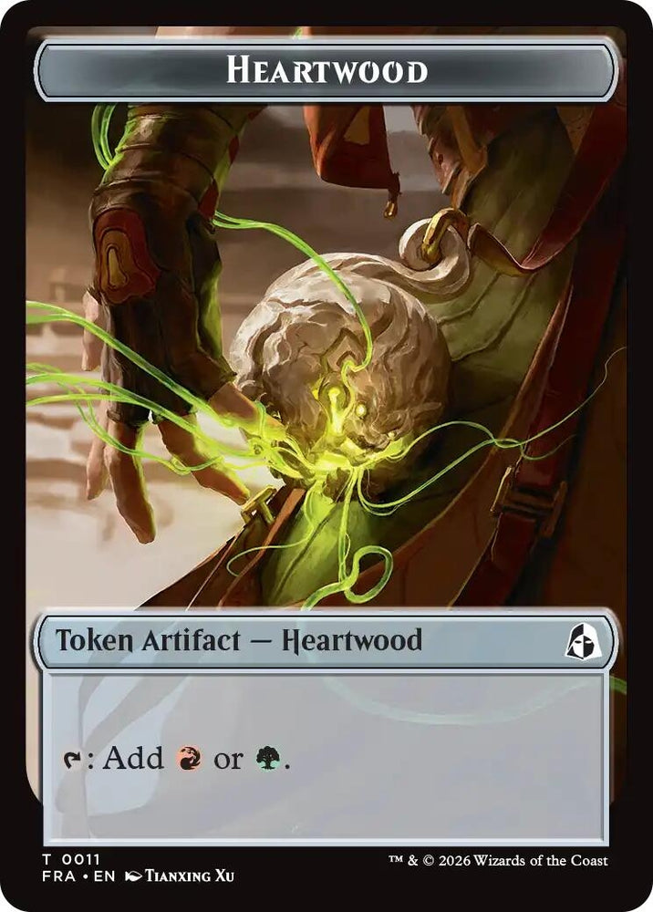 Image for Heartwood // Thopter Double-Sided Token [Reality Fracture] (FRA) - Magic: The Gathering