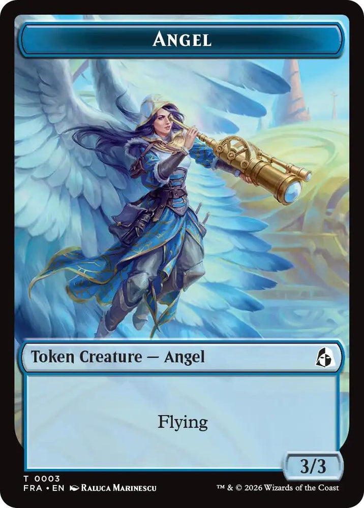 Image for Angel (0003) // Treasure Double-Sided Token [Reality Fracture] (FRA) - Magic: The Gathering