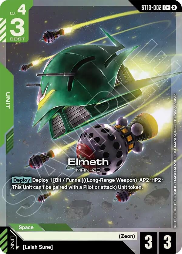Image for Elmeth (C+) [Starter Deck 13: Silent Barrage] (ST13) - Gundam Card Game