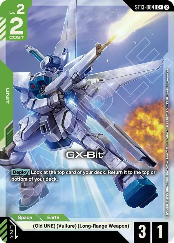 Image for GX-Bit (C+) [Starter Deck 13: Silent Barrage] (ST13) - Gundam Card Game