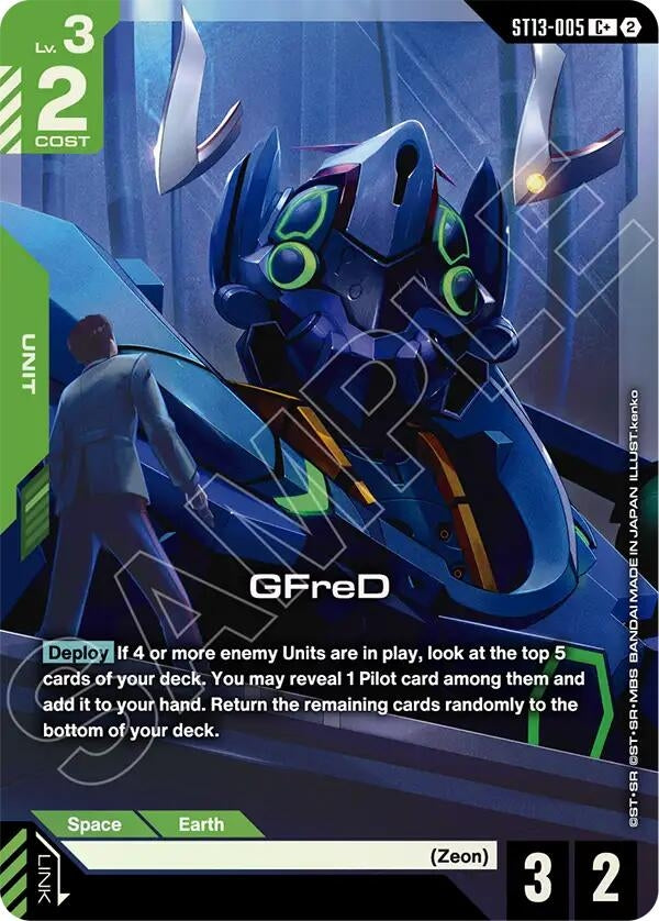 Image for GFreD (C+) [Starter Deck 13: Silent Barrage] (ST13) - Gundam Card Game