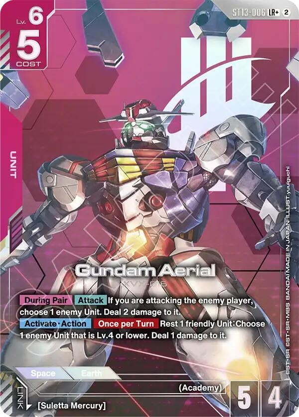 Image for Gundam Aerial (LR+) [Starter Deck 13: Silent Barrage] (ST13) - Gundam Card Game