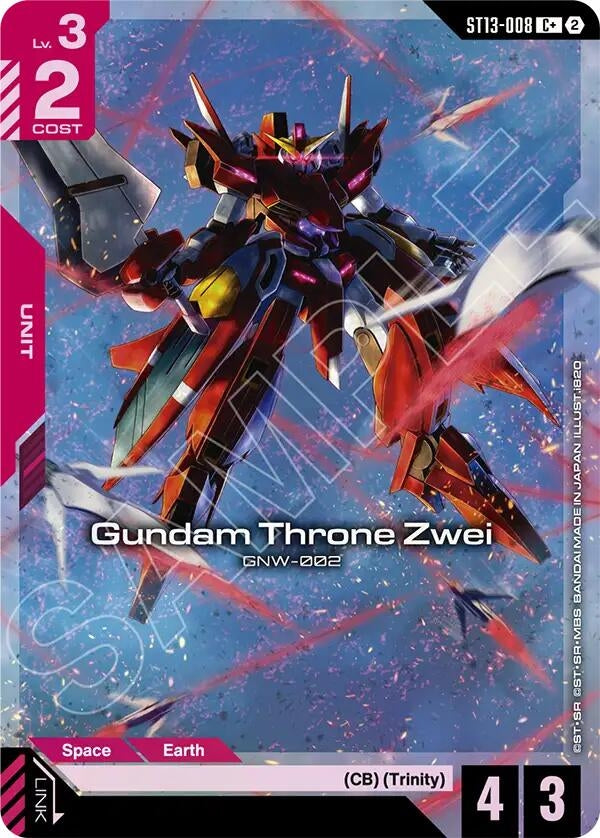 Image for Gundam Throne Zwei (C+) [Starter Deck 13: Silent Barrage] (ST13) - Gundam Card Game