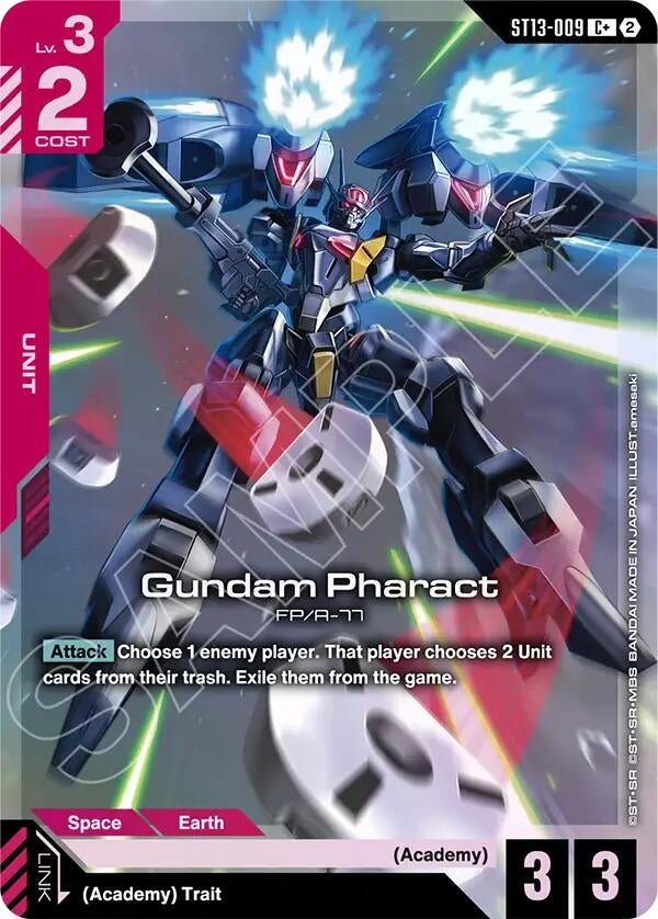 Image for Gundam Pharact (C+) [Starter Deck 13: Silent Barrage] (ST13) - Gundam Card Game