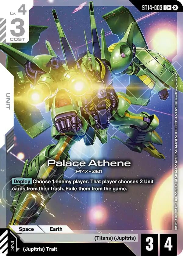 Image for Palace Athene (C+) [Starter Deck 14: Heavy Dominion] (ST14) - Gundam Card Game
