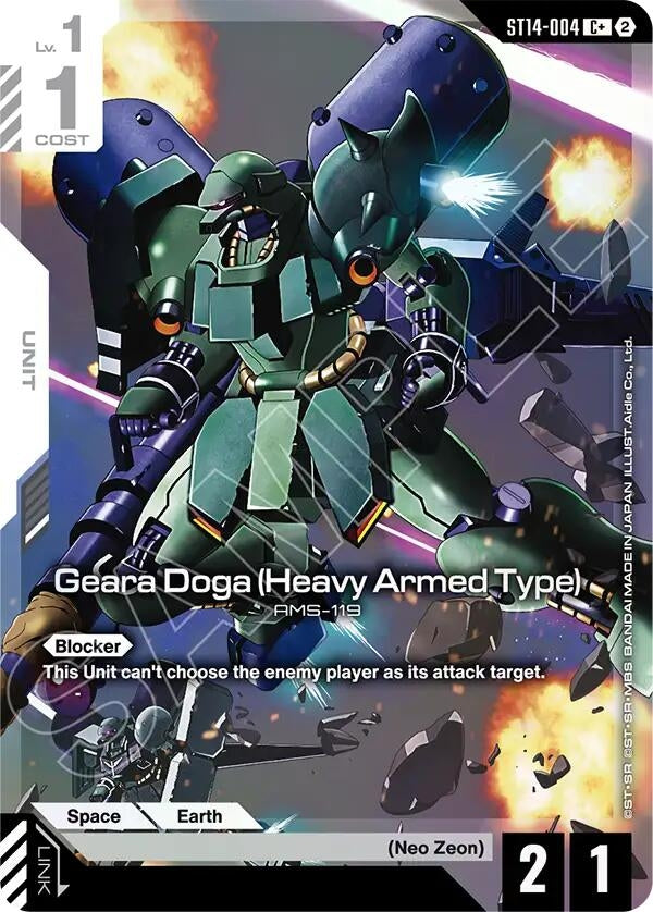 Image for Geara Doga (Heavy Armed Type) (C+) [Starter Deck 14: Heavy Dominion] (ST14) - Gundam Card Game