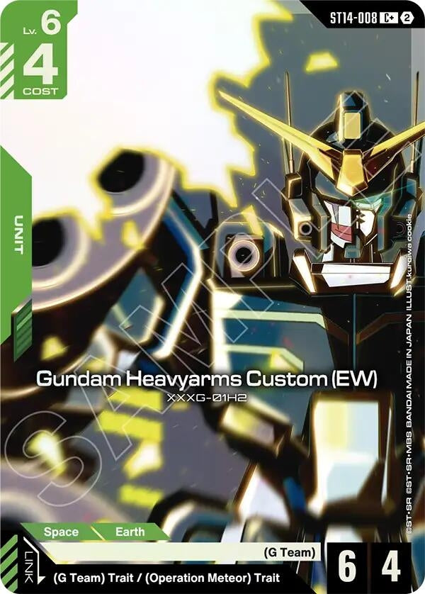Image for Gundam Heavyarms Custom (EW) (C+) [Starter Deck 14: Heavy Dominion] (ST14) - Gundam Card Game