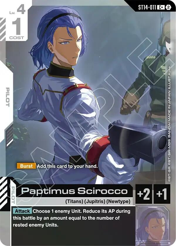 Image for Paptimus Scirocco (C+) [Starter Deck 14: Heavy Dominion] (ST14) - Gundam Card Game
