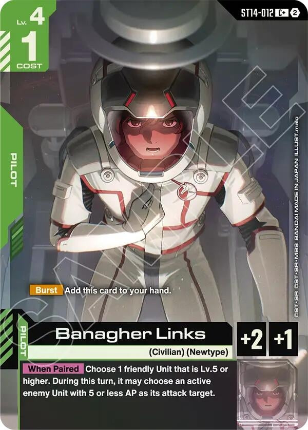 Image for Banagher Links (C+) [Starter Deck 14: Heavy Dominion] (ST14) - Gundam Card Game