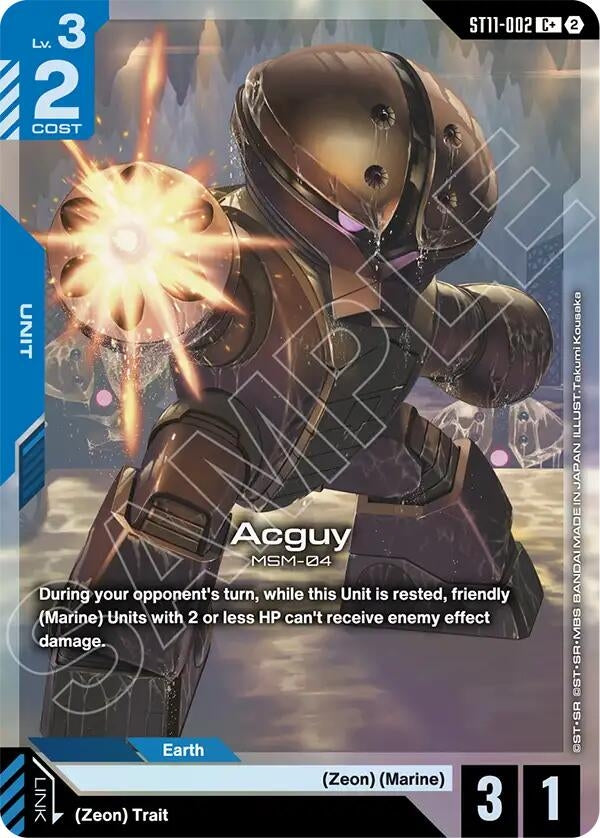 Image for Acguy (C+) [Starter Deck 11: Aquatic Assault] (ST11) - Gundam Card Game