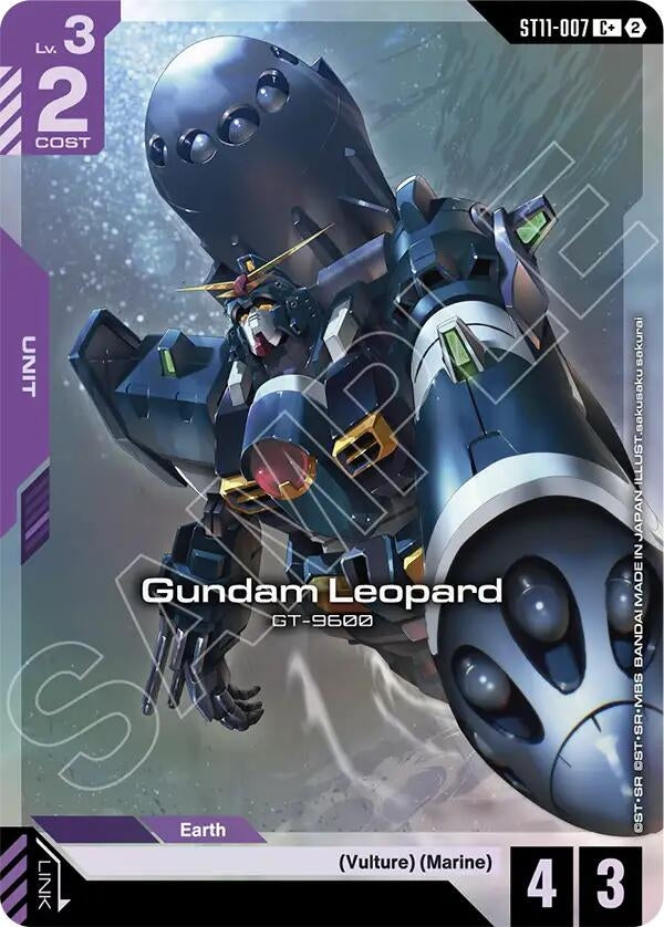 Image for Gundam Leopard (C+) [Starter Deck 11: Aquatic Assault] (ST11) - Gundam Card Game