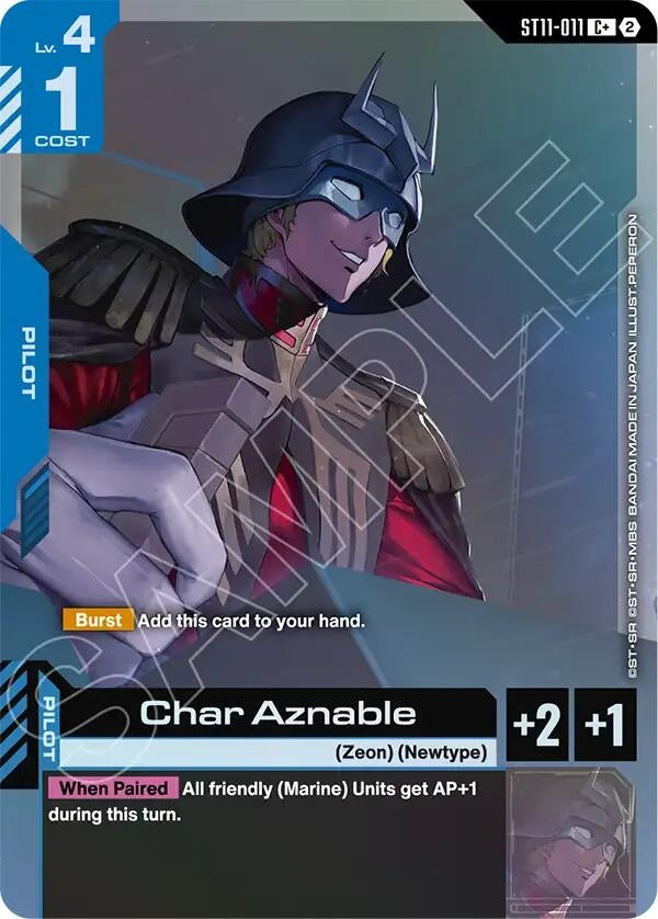 Image for Char Aznable (C+) [Starter Deck 11: Aquatic Assault] (ST11) - Gundam Card Game