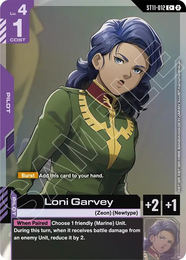 Image for Loni Garvey (C+) [Starter Deck 11: Aquatic Assault] (ST11) - Gundam Card Game