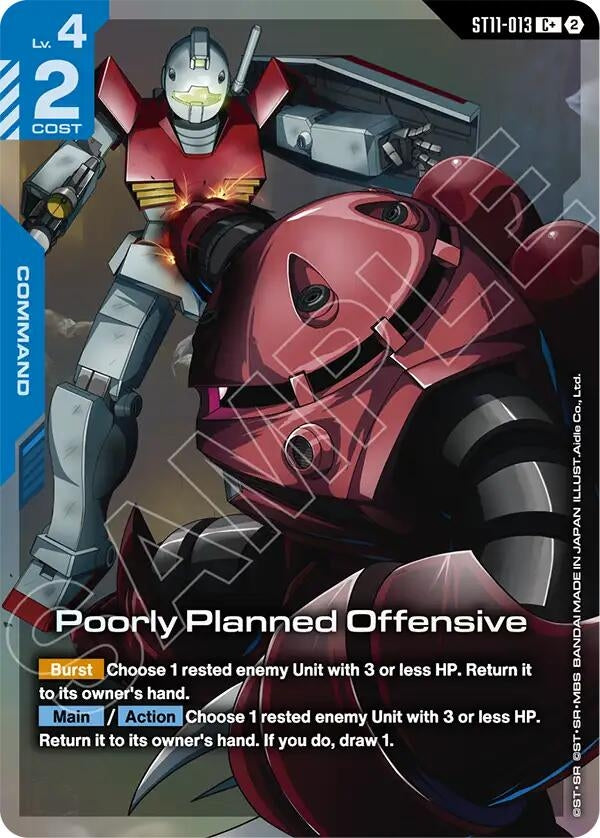 Image for Poorly Planned Offensive (C+) [Starter Deck 11: Aquatic Assault] (ST11) - Gundam Card Game