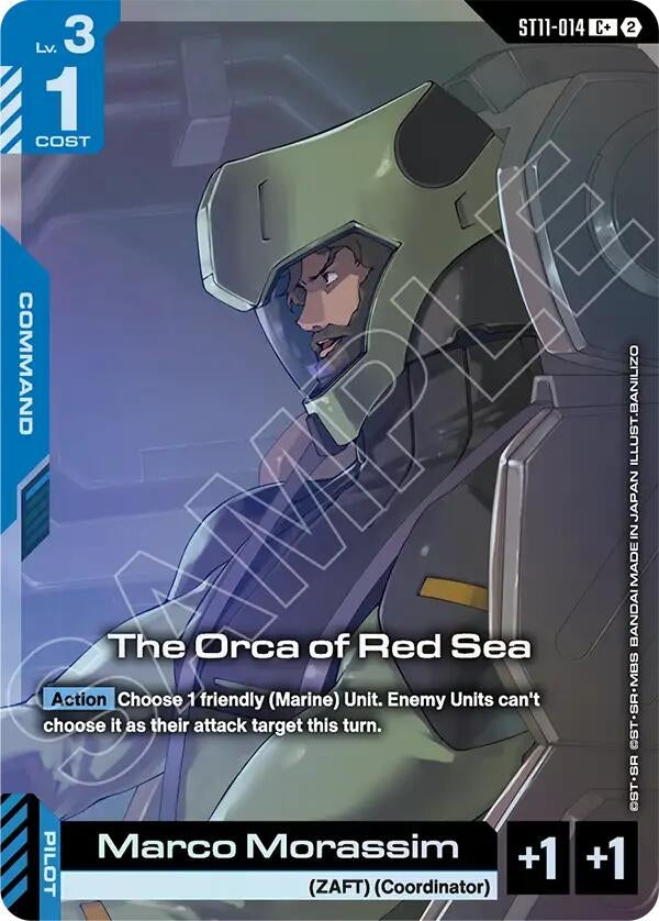 Image for The Orca of Red Sea (C+) [Starter Deck 11: Aquatic Assault] (ST11) - Gundam Card Game