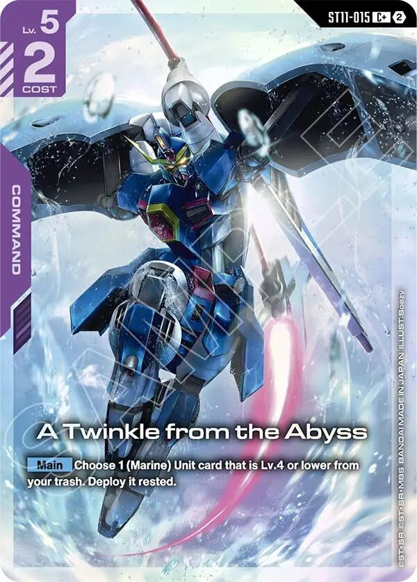 Image for A Twinkle from the Abyss (C+) [Starter Deck 11: Aquatic Assault] (ST11) - Gundam Card Game