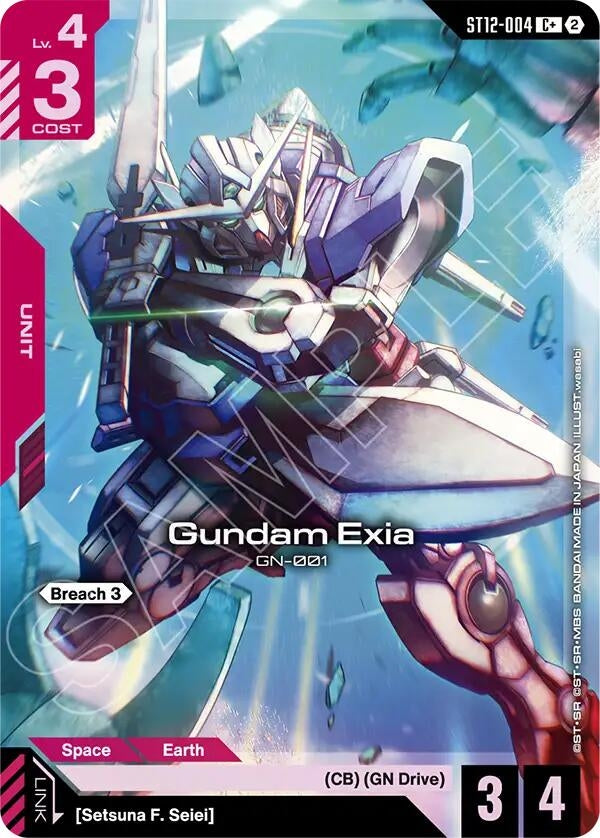 Image for Gundam Exia (C+) [Starter Deck 12: Raging Onslaught] (ST12) - Gundam Card Game