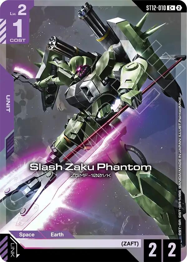 Image for Slash Zaku Phantom (C+) [Starter Deck 12: Raging Onslaught] (ST12) - Gundam Card Game