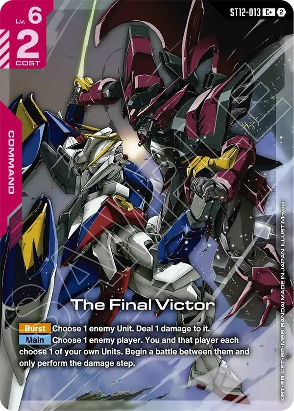 Image for The Final Victor (C+) [Starter Deck 12: Raging Onslaught] (ST12) - Gundam Card Game