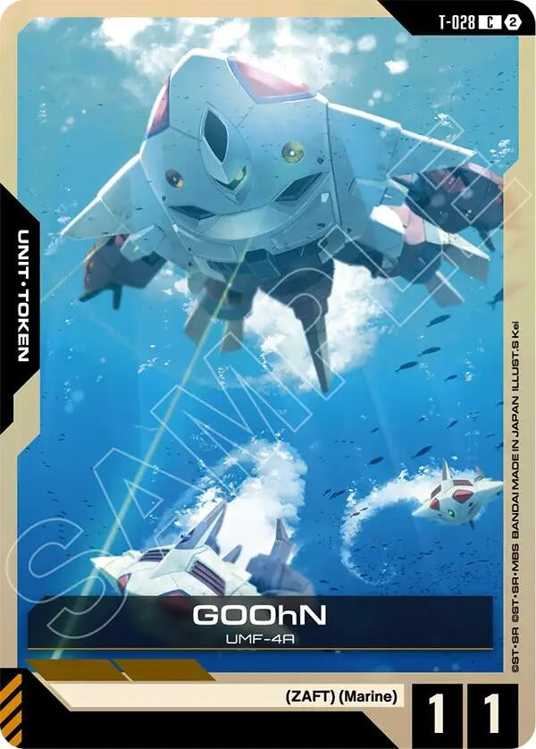 Image for GOOhN (T-028) Token [Starter Deck 11: Aquatic Assault] (ST11) - Gundam Card Game