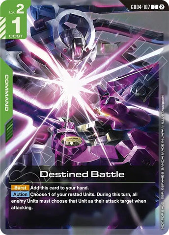 Image for Destined Battle (Store Tournament Participation Pack 06) [Gundam Promotional Cards] (GCG-PR) - Gundam Card Game