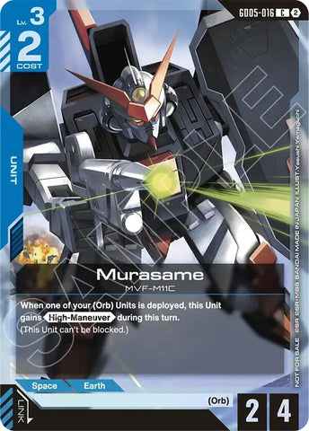 Image for Murasame (Store Tournament Participation Pack 06) [Gundam Promotional Cards] (GCG-PR) - Gundam Card Game