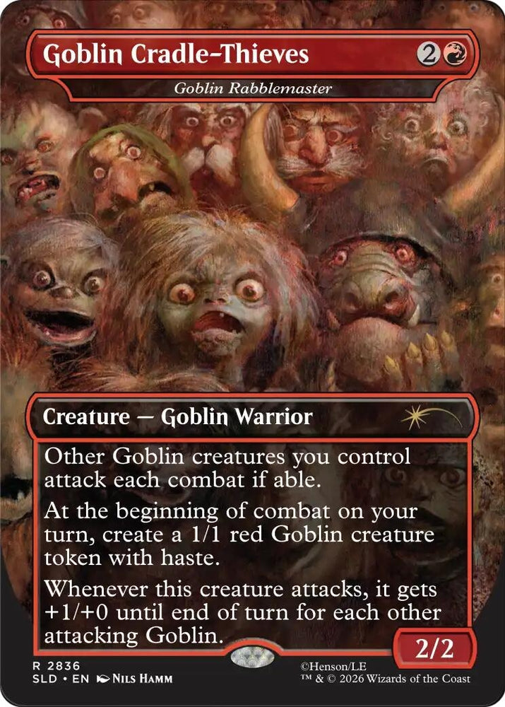 Image for Goblin Cradle-Thieves - Goblin Rabblemaster [Secret Lair Drop Series] (SLD) - Magic: The Gathering