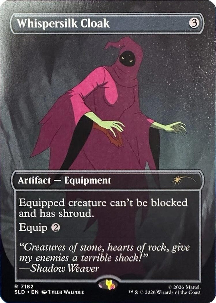Image for Whispersilk Cloak (7182) [Secret Lair Drop Series] (SLD) - Magic: The Gathering