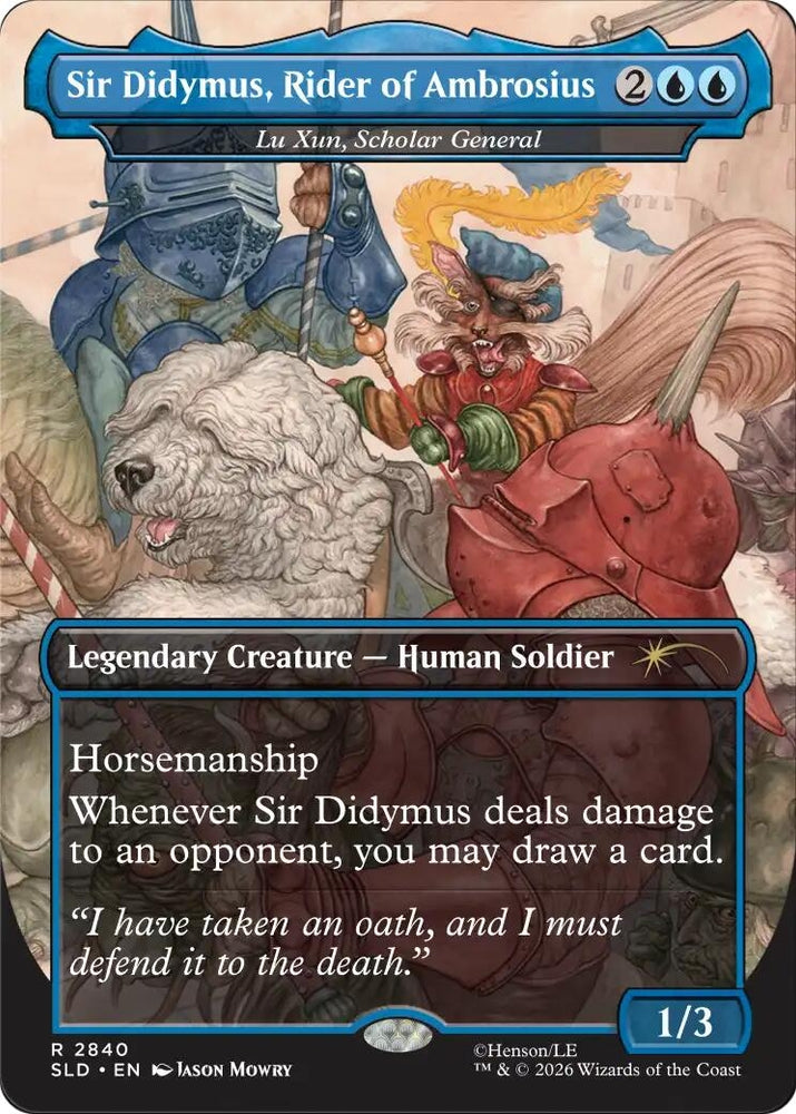 Image for Sir Didymus, Rider of Ambrosius - Lu Xun, Scholar General [Secret Lair Drop Series] (SLD) - Magic: The Gathering