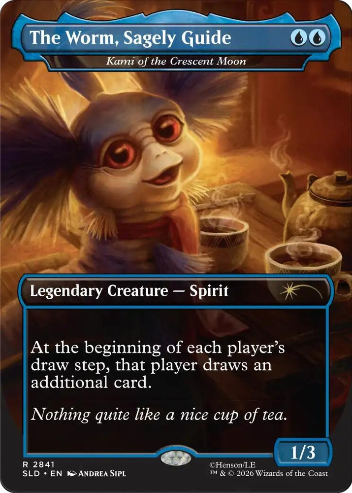 Image for The Worm, Sagely Guide  - Kami of the Crescent Moon [Secret Lair Drop Series] (SLD) - Magic: The Gathering