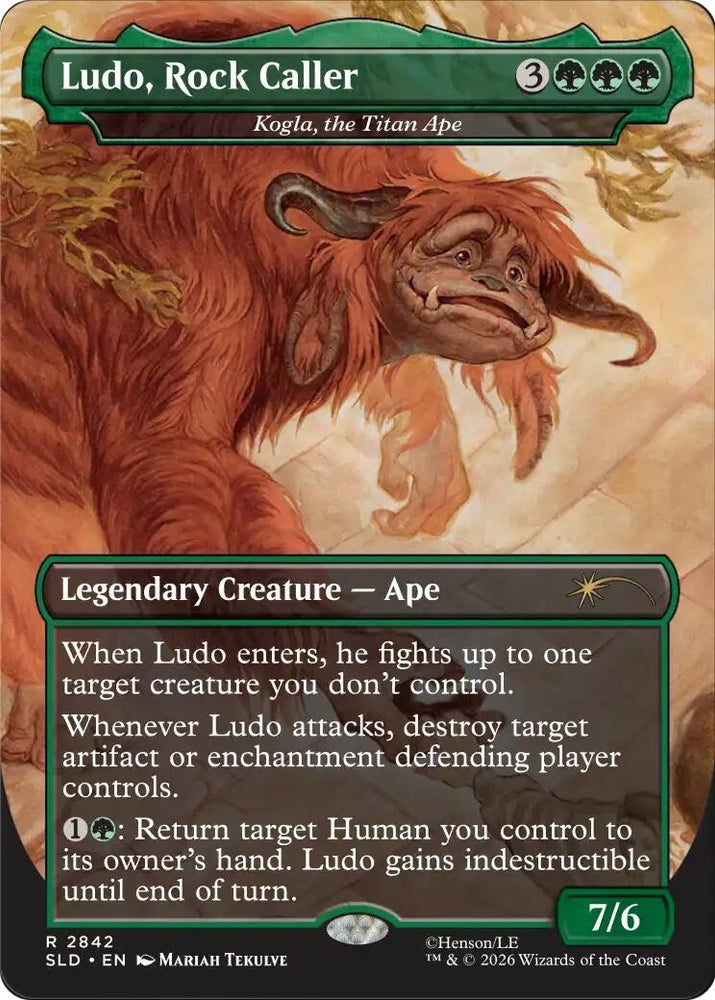 Image for Ludo, Rock Caller - Kogla, the Titan Ape [Secret Lair Drop Series] (SLD) - Magic: The Gathering