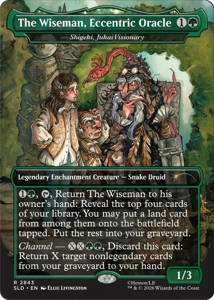 Image for The Wiseman, Eccentric Oracle - Shigeki, Jukai Visionary [Secret Lair Drop Series] (SLD) - Magic: The Gathering